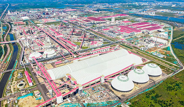 中冶建工承建河鋼集團產業升級及宣鋼產能轉移工程（原料區）。中冶建工供圖