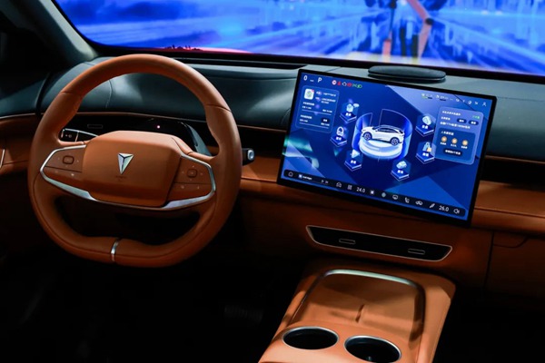 智能座艙內部。重慶移動供圖