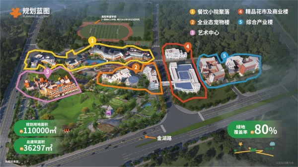 贵州首个花园式商业综合体——幻花young项目规划图。主办方供图