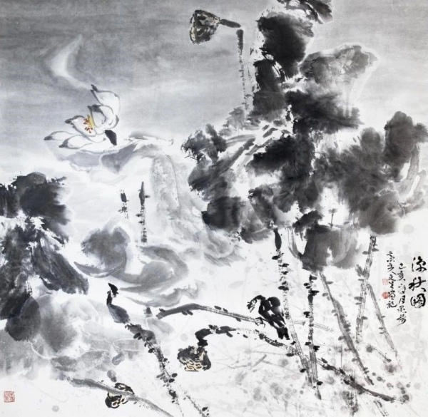 李文生作品《涼秋圖》。大足區融媒體中心供圖