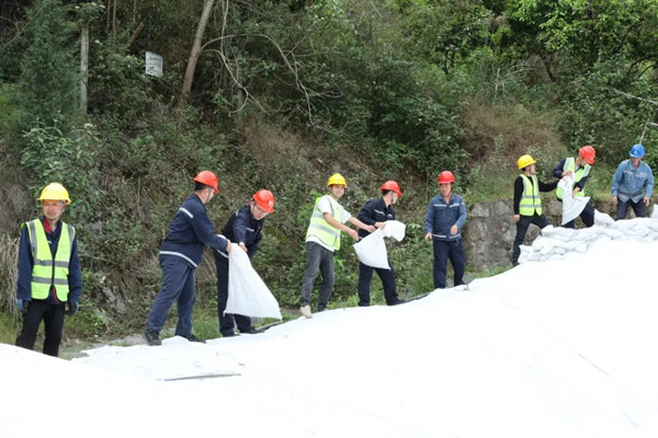 二郎電廠灰庫開展防汛演練。國家電投重慶公司供圖