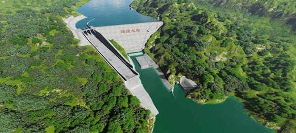 藻渡水庫效果圖。中交長江建設供圖
