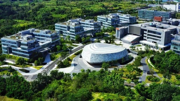 明月湖-聯合產業創新基地。兩江協同創新區供圖