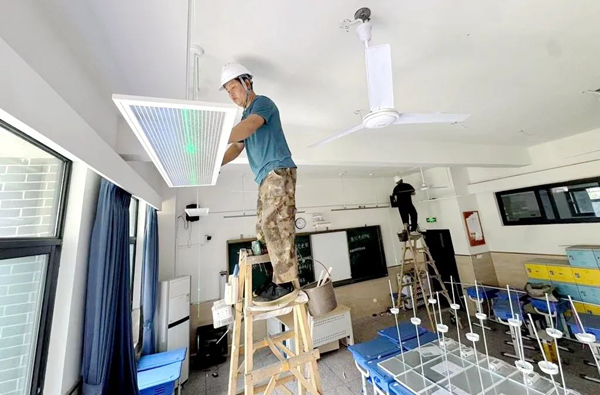 黃炎培中學施工現場。渝北區教委供圖