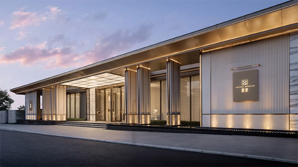 熙宸社区大门实景图。重庆华侨城供图