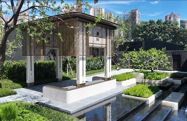 熙宸社区内部景观实景图。重庆华侨城供图