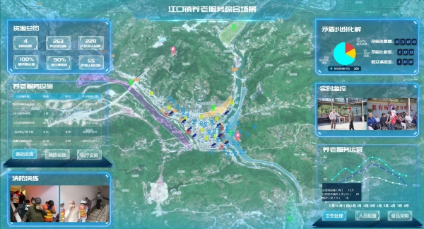 江口镇养老服务综合场景。江口镇供图