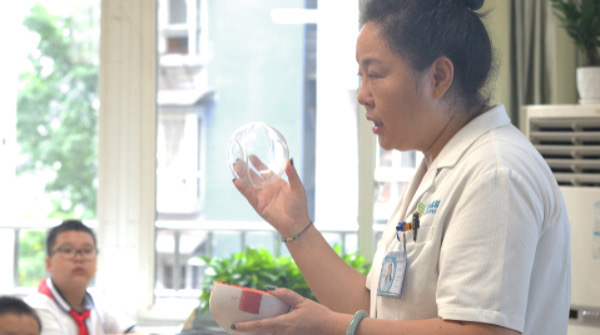科普講座現場。重慶普瑞眼科醫院供圖
