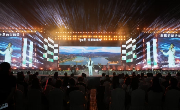2025白鹤梁旅游文化节明星演唱会环节。涪陵区委宣传部供图