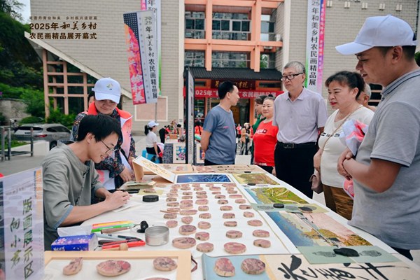 版畫展示區。主辦方供圖