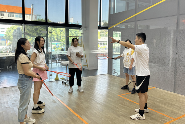 壁球主题体验活动现场。主办方供图