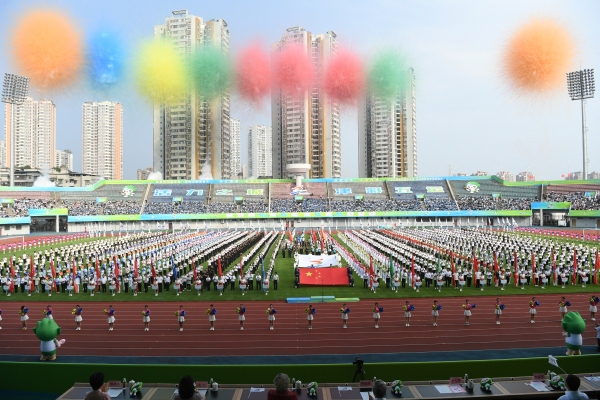 五运会开幕仪式。苏盛宇摄