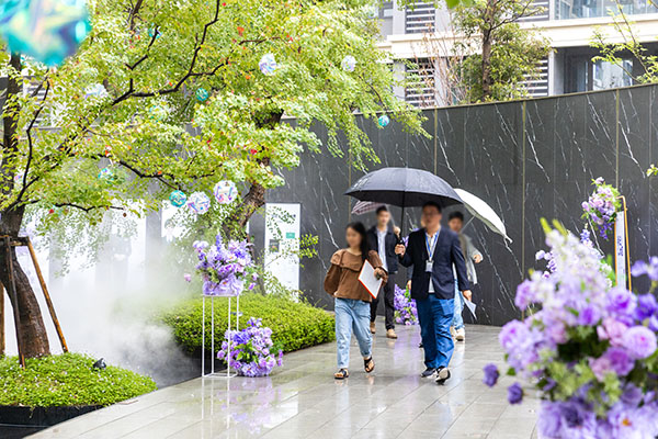中建·光嶼一期交付現場。中建·光嶼供圖