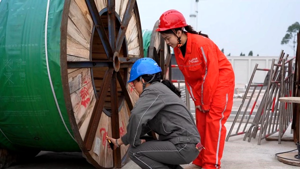 工作人員開展物資全鏈條風險管控。國網重慶永川供電公司供圖