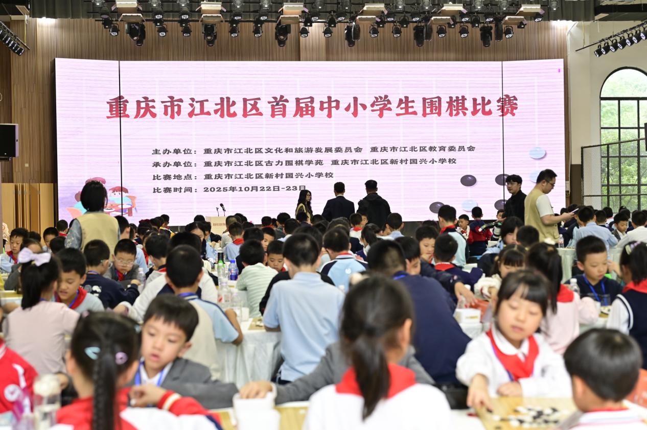 225名中小學生同台競技。古力圍棋學苑供圖