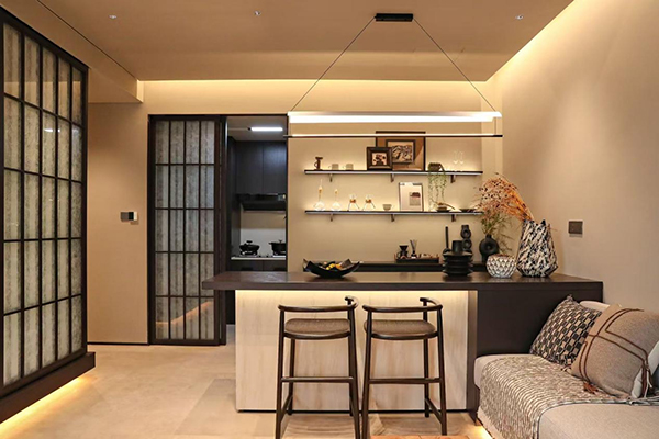 韬光小院样板间实景图。禹洲·博学家供图