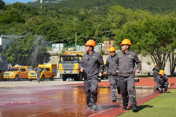 演练现场。华润燃气供图