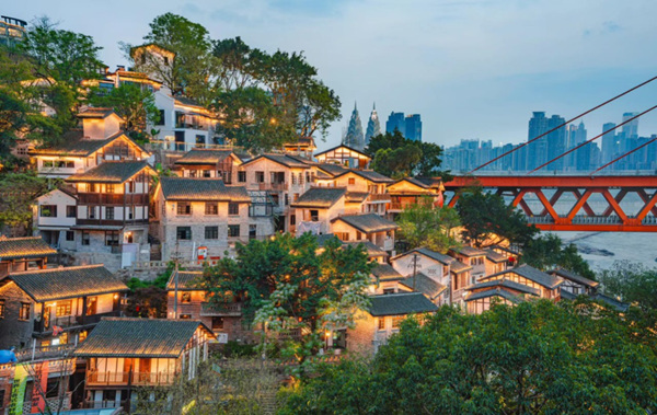慈雲寺—米市街—龍門浩歷史文化街區。建筑學報供圖