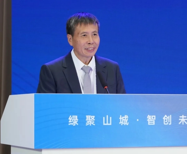 中國工程院院士、中國科學院近代物理研究所一級研究員夏佳文致辭。何乾健攝