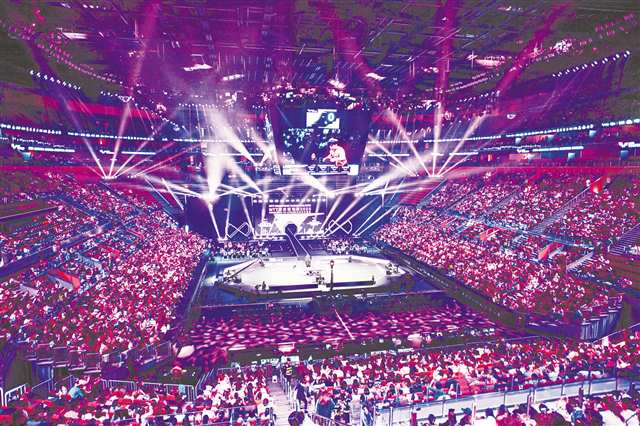 華熙生物·潤百顏中心,WTT重慶冠軍賽現場。(資料圖片)記者 謝智強 攝/視覺重慶