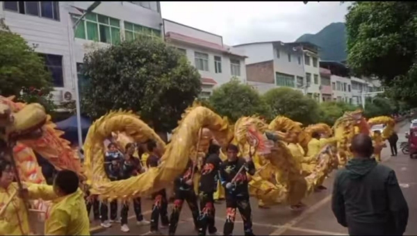 以龍獅為媒傳承著民俗文化。受訪者供圖