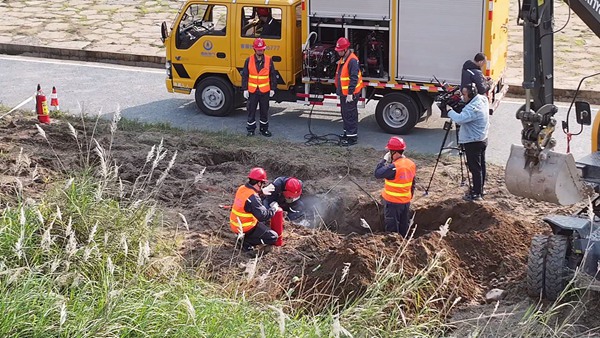 應急演練現場。重慶燃氣集團供圖