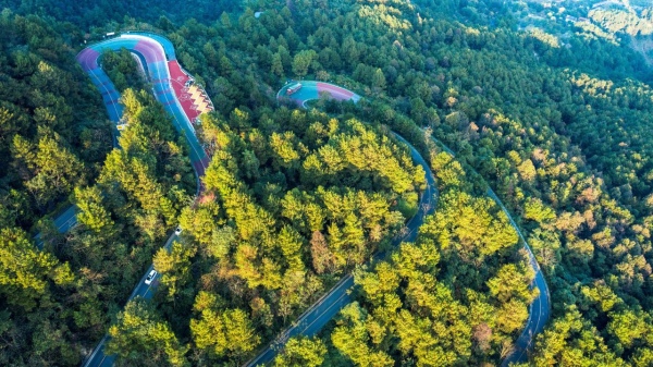 北碚区“巴适”江东·1314自驾环线航拍。北碚区委宣传部供图