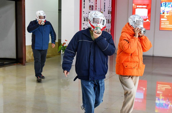 開展消防應急演練。國網重慶合川供電公司供圖