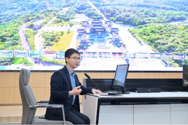 活動現場展示大足石刻數字博物館。重慶電信供圖