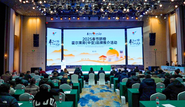 2025奉节脐橙霍尔果斯品牌推介会举行。主办方供图