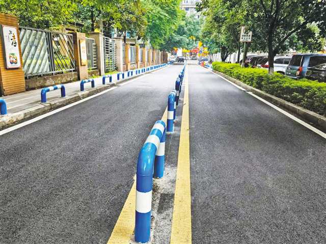 焕然一新的鲁能星城片区街道。