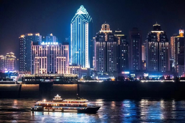 涪陵城市夜景。涪陵区委宣传部供图
