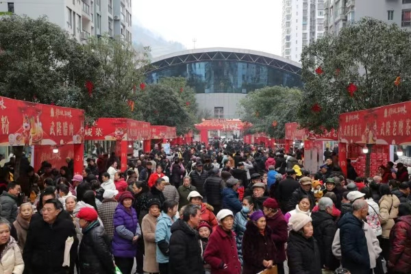 年貨節現場。武隆區委宣傳部供圖