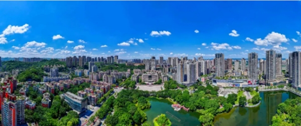 鳥瞰大渡口。大渡口區融媒體中心供圖