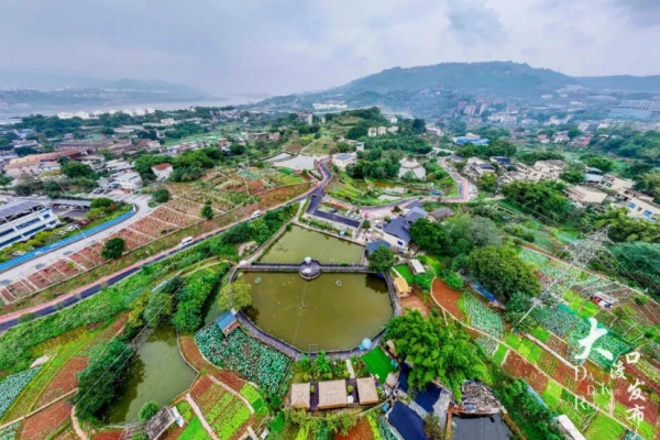 鳥瞰建勝鎮。大渡口區融媒體中心供圖