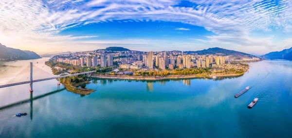 云阳城市风景。云阳县委宣传部供图