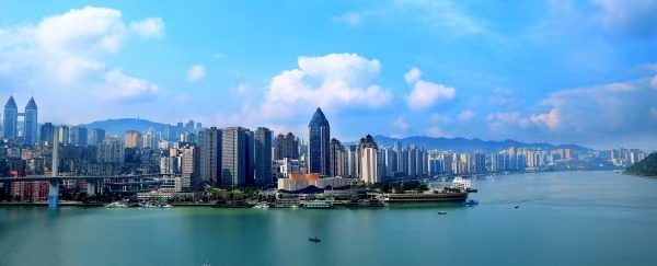 涪陵城区长乌两江交汇。涪陵区委宣传部供图