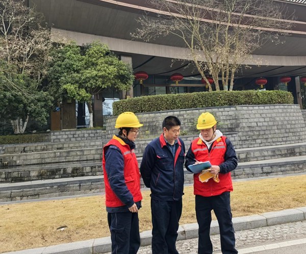 工作人员开展用电检查业务。国网重庆永川供电公司供图