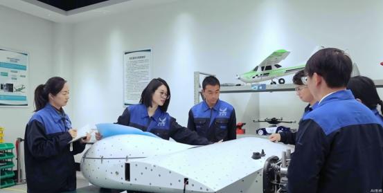 曾憲君（左二）。兩江協同創新區供圖