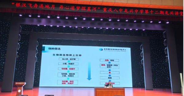 講座現場。八中龍興中學供圖