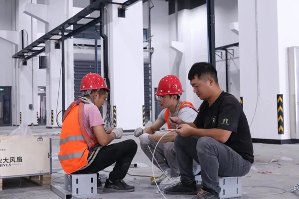 梯度納米中試平台建設現場。兩江協同創新區供圖