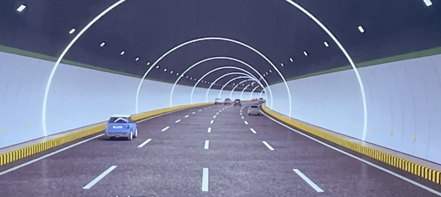 箕山隧道效果图。重庆高速集团供图