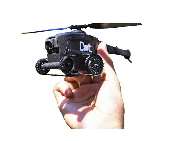 “雙擎”無人機僅巴掌大。（受訪單位供圖）