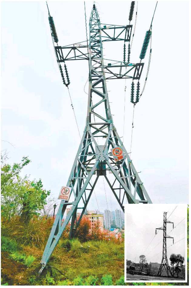 長壽獅盤線克裡米亞型鐵塔。(受訪者供圖)