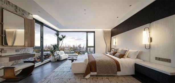 科學城置業·龍湖·鳳棲湖畔 | 上宸樣板間實景合成圖。重慶龍湖供圖