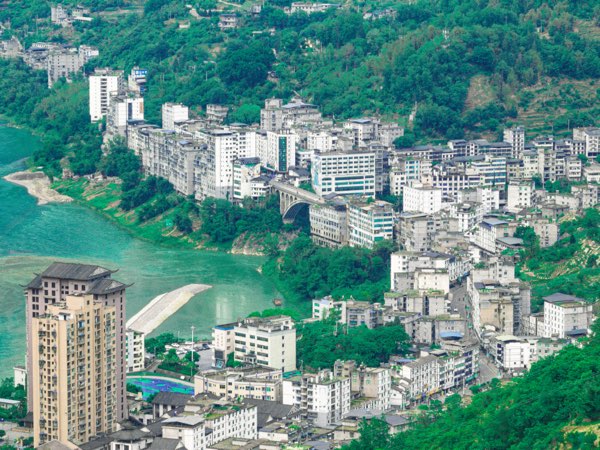 武隆区江口镇场镇。武隆区融媒体中心供图