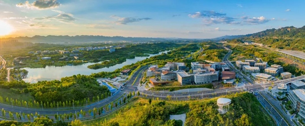 明月湖俯瞰图。两江协同创新区供图