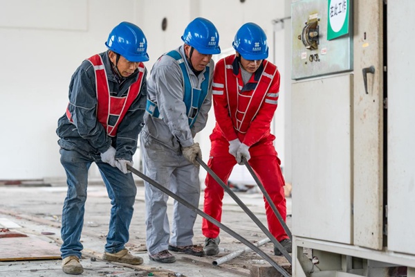 变电站施工现场。国网永川供电公司供图