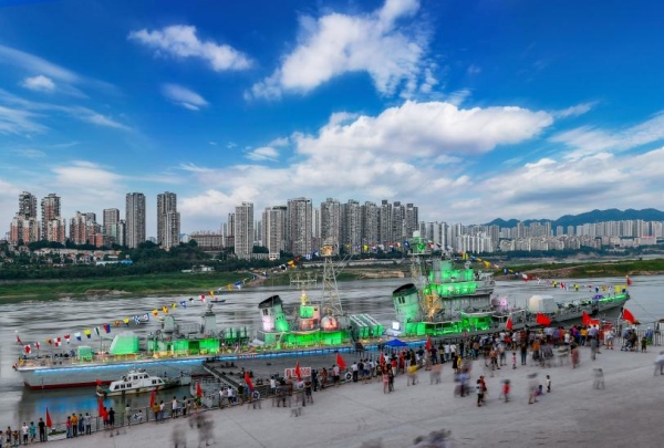 166舰陈列展。九龙坡区文化旅游委供图