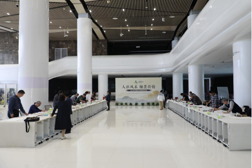 2026书画艺术进园区活动在中国·重庆人力资源服务产业园举办